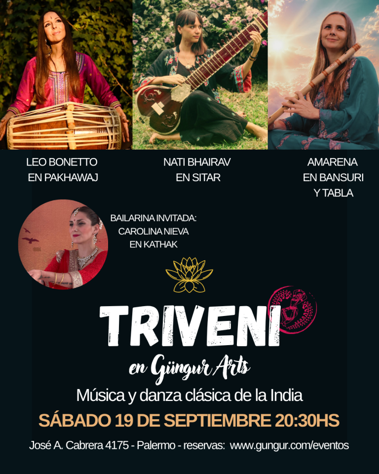 TRIVENI – Concierto de música y danza clásica de la India