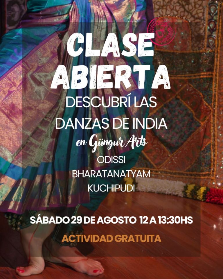 CLASE ABIERTA DE DANZAS CLÁSICAS DE LA INDIA
